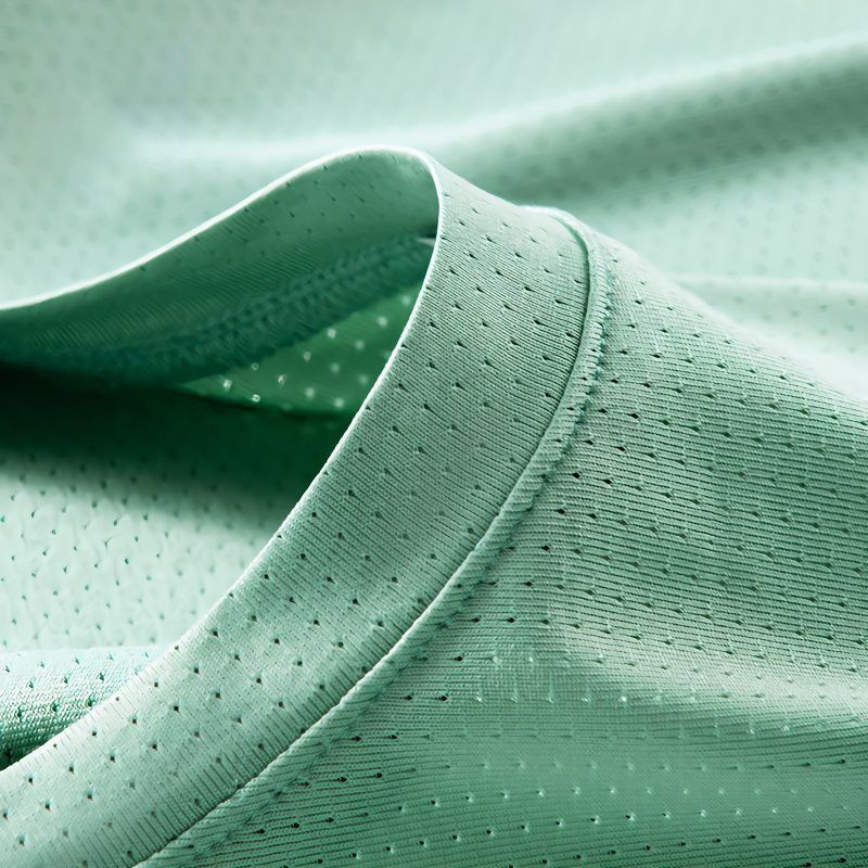 Summer Green Clothing - Yaz erkek yeşil örgü T-shirt kısa