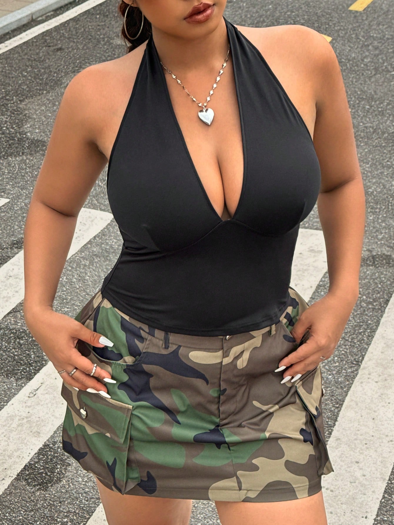 Summer Clothing For Plus Size Women - Yeni moda düz renk artı boyutu