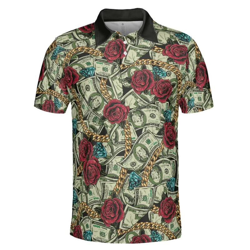 Summer Green Clothing - Vintage streetwear polo gömlekler erkekler için