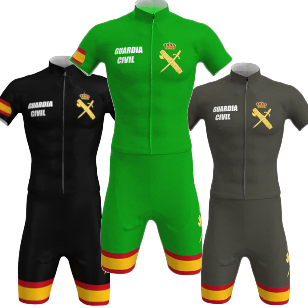 Summer Green Clothing - Sivil bekçi bisiklet Jersey 2024 erkekler