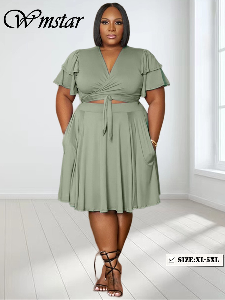 Summer Clothing Model - Wmstar 2 iki parçalı kadın kıyafetleri