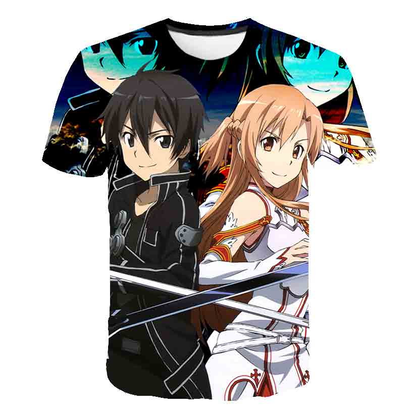 Anime 3D-printed kılıç sanat O - Summer Clothing Online Shopping incelemesi ve fiyatı
