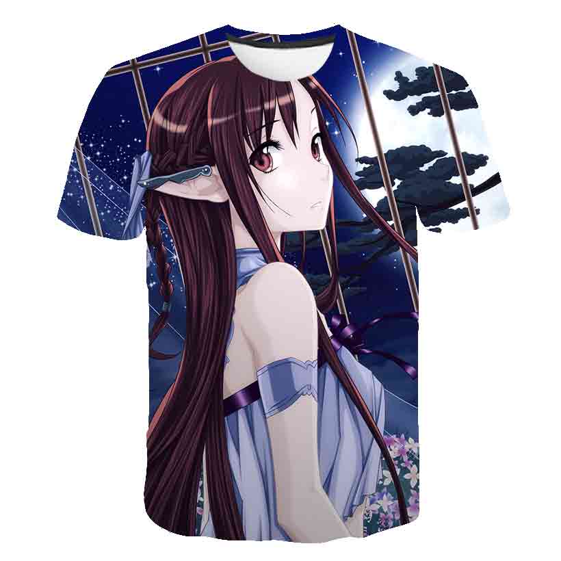 Anime 3D-printed kılıç sanat O - Summer Clothing Online Shopping incelemesi ve fiyatı