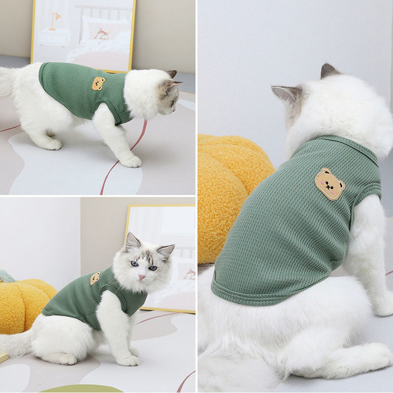 1 adet yeşil ayı yelek Pet köp - Summer Green Clothing incelemesi ve fiyatı
